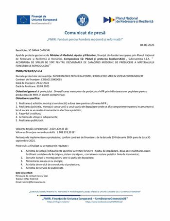 „PNRR: Fonduri pentru România modernă și reformată!”