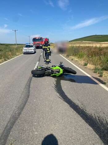 Motociclist doljean rănit într-un accident rutier în Mehedinți