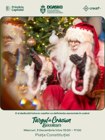 𝐒𝐈𝐋𝐄𝐍𝐓 𝐃𝐀𝐘 la Târgul de Crăciun București din Piața Constituției