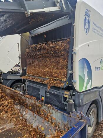 Primăria Sectorului 6 spune că adună 7 tone de frunze pe zi