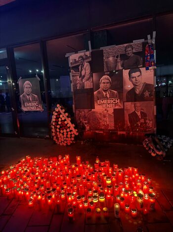 „Altar” în Ghencea pentru Emeric Ienei. Suporterii și-au luat rămas bun de la marele antrenor