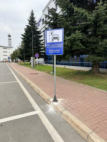 Zonă dedicată pentru ride-sharing la Aeroportul București Băneasa