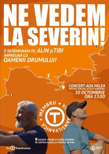 Eveniment de sărbătoare pe Via Transilvanica la Drobeta-Turnu Severin