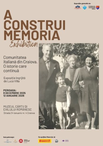Expoziție documentară despre comunitatea italiană din Craiova, la Muzeul Cărții și Exilului