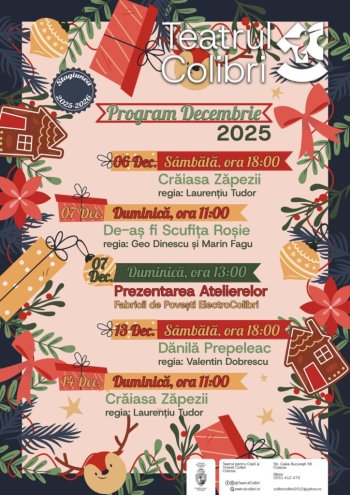 Teatrul Colibri aduce poveștile și muzica populară la Târgul de Crăciun din Craiova