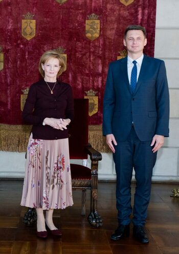 Majestatea Sa Custodele Coroanei l-a primit la Palatul Elisabeta pe Mircea Abrudean, Președintele Senatului României
