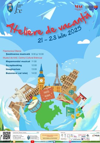 Vacanță creativă pentru copii, între muzică și imaginație: ateliere speciale la Craiova