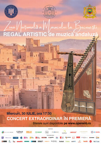 Ziua Națională a Marocului, celebrată printr-un concert extraordinar de muzică andaluză pe scena Operei Naționale (…)