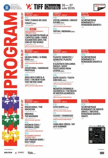 Departamentul pentru Relația cu Republica Moldova: TIFF Chișinău: Vezi ce filme vor fi proiectate în cadrul festivalului