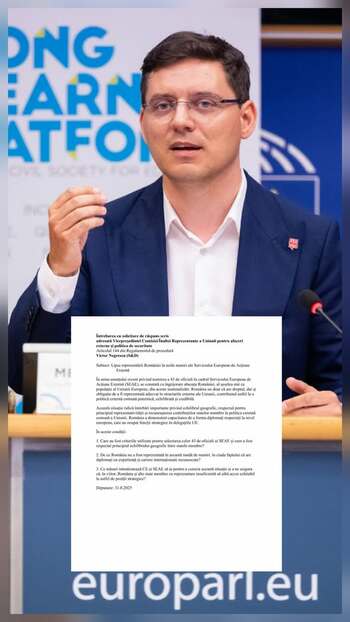 Victor Negrescu: În urma anunțului privind numirea a 43 de oficiali în cadrul Serviciului European de Acțiune (…)