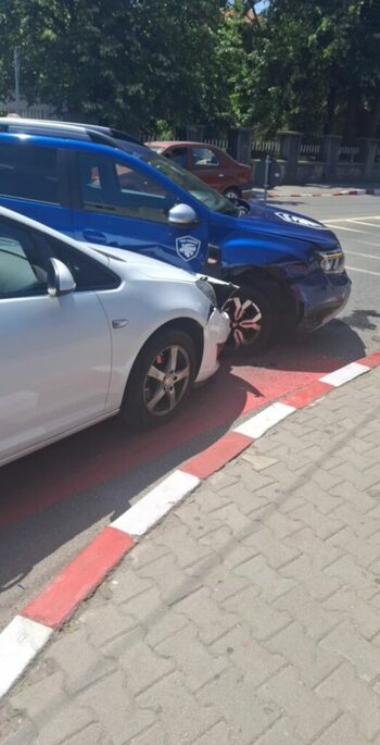 Accident rutier cu două victime în fața Colegiului Spiru Haret Târgu Jiu